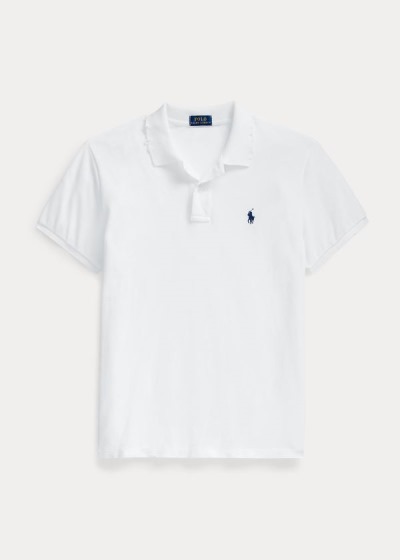 Women's Polo Ralph Lauren Classic Fit Frayed Polo Shirts | 963258ZML